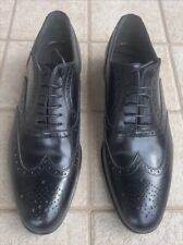 Moreschi scarpe uomo stringate e lavorate in Pelle Nera Stile Oxford Taglia 41