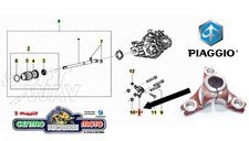 Mozzetto Mozzo Semiasse Trasmissione Ruota Originale Piaggio Quargo 750 Diesel