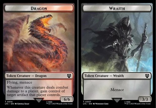 Mtg gettone spettro drago - -,