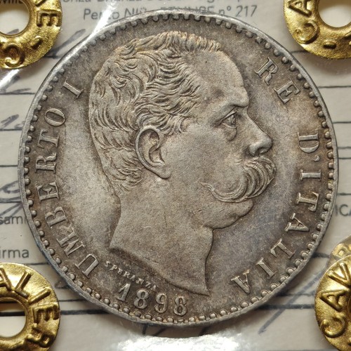 Lire 1898 raro qfdc - lire,