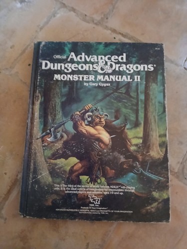 Tsr monster manual ii - tsr,
