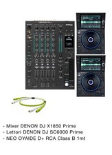 Console Dj Denon Prime Mixer X1850 Lettori Sc6000 Con Case Singoli