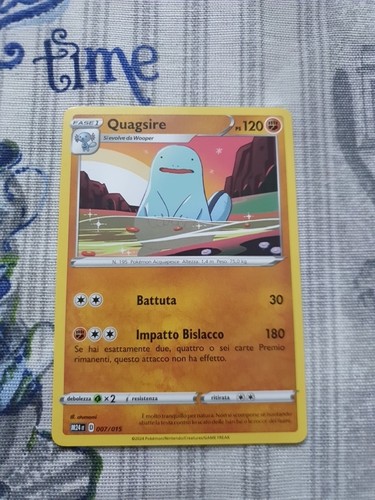 Carta pokemon quagsire - carta, mc