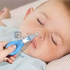 Aspiratore Nasale per Bambini Neonati in Silicone Muco Verde