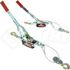 PARANCO PER TRAZIONE CON FUNE CORDA METALLICA 2000KG ALZA TIRA TIRATUTTO