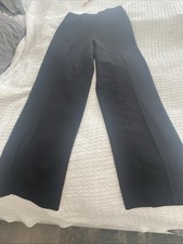 Pantalone Chanel nero lana gamba larga nero