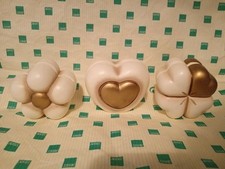 Tre Segnaposto Quadrifoglio Cuore Fiore Thun