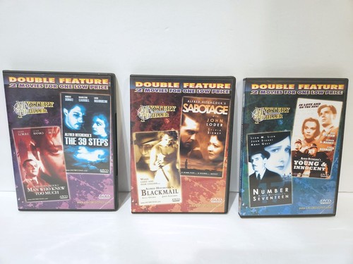 Lot dvd hitchcock double - of,