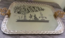 Vassoio specchio vetro