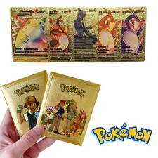 Carte Pokemon dorate 10 pezzi