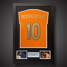 Ronaldinho Hand Signed