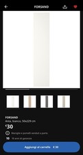 IKEA forsand 3 ante bianche 50 x 229 cm 2 Billsbro