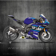 Kit Grafiche compatibili Yamaha R6 2019-2025 per carene RACING Graphics stickers