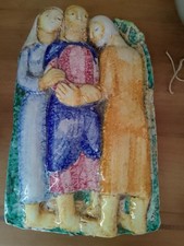 BASSORILIEVO CERAMICA SACRA FAMIGLIA ARTURO MARTINI ? MANLIO TRUCCO ALBISOLA ?