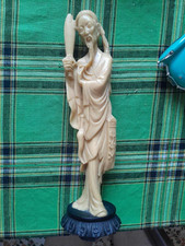 statuetta cinese resina pasta d'avorio