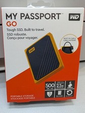 Hard disk esterno USB Western Digital My passport Go, 500GB, SSD Colore ambra