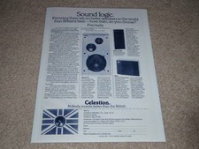 Pubblicità altoparlanti Celestion Ditton 33,15XR,UL6,1975, info complete