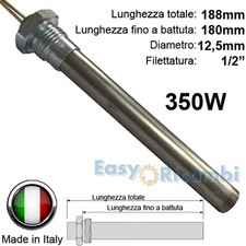 Candeletta accensione stufa a pellet resistenza 350w lunga 188mm 180 PALAZZETTI