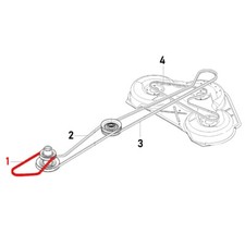 Cinghia trapezoidale 589531201 / 506988301 per Husqvarna Rider - dal motore al cambio