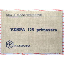Libretto uso manutenzione per VESPA 125 PRIMAVERA VMA2T 1968