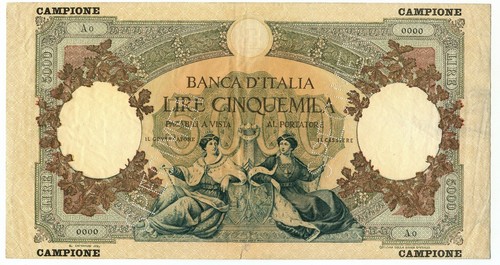 5000 lire campione - lire,