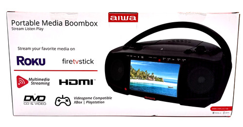 Aiwa bluetooth media boombox - aiwa,