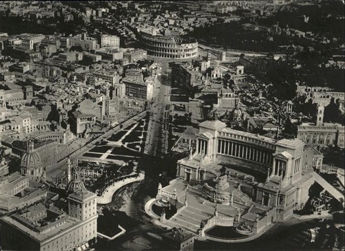 Roma veduta - veduta, dall'aereo