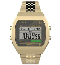 Orologio Timex T80 Acciaio 36mm Acciaio Inox Bracciale Oro