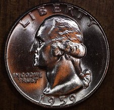 1959 D Washington Quarter 25C