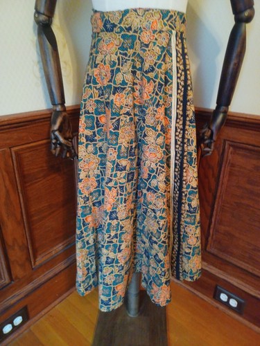 Gonna midi boho blu marrone - boho,