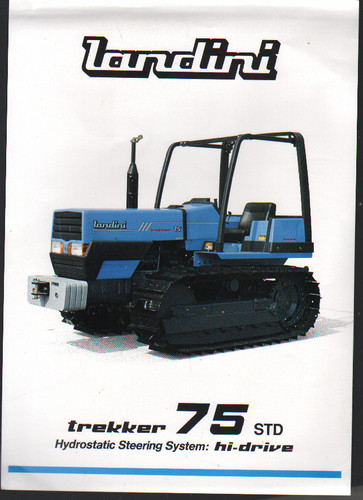 Foglietto brochure trattore