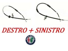 COPPIA CAVI FRENO A MANO POSTERIORE SINISTRO+DESTRO ALFA ROMEO 147 Tutti Modelli