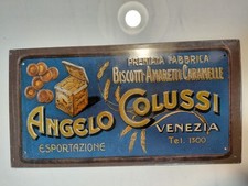 Targa in metallo biscotti
