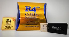 R4 Gold Pro 2025 + MicroSD 64Gb Con 2000 Giochi 