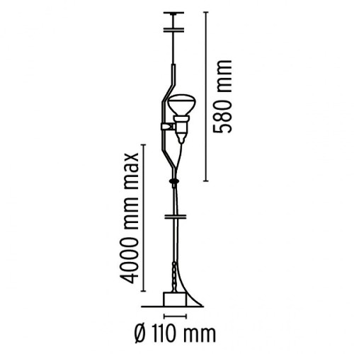 Flos parentesi e27 150w - flos,