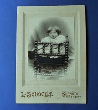 Foto d'epoca formato 14x20 Scudella Taranto 1913 Bambino Famiglia Poli Doria