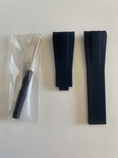 Cinturino RUBBER per ROLEX - In Gomma NERO 20mm - Stondato all’attacco Ansa