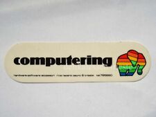ADESIVO sticker originale vintage APPLE MACINTOSH COMPUTERING Trieste computer *