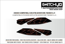 ADESIVI FORCELLONE "02" per KTM ADVENTURE 790 - 890  S/R - Stickers AUFKLEBER