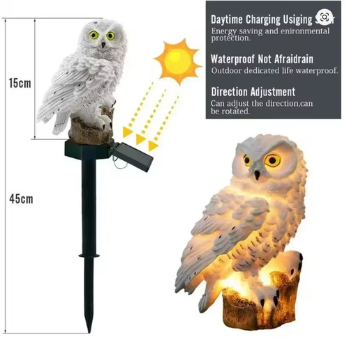 Lampada solare gufo - lampada,