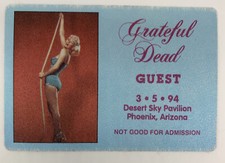 Grateful Dead Backstage Pass