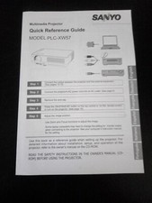 ISTRUZIONI / MANUALE ORIGINALE SANYO PLC-XW57 VIDEOPROIETTORE