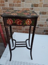 Antici Porta cucito in Legno Intarsiato motivi Floreali