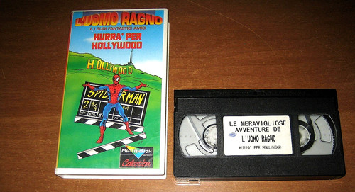 Videocassetta vhs uomo ragno - videocassetta, l'uomo
