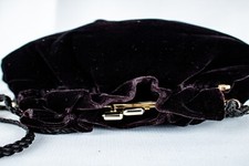 Borsa vintage in velluto nero