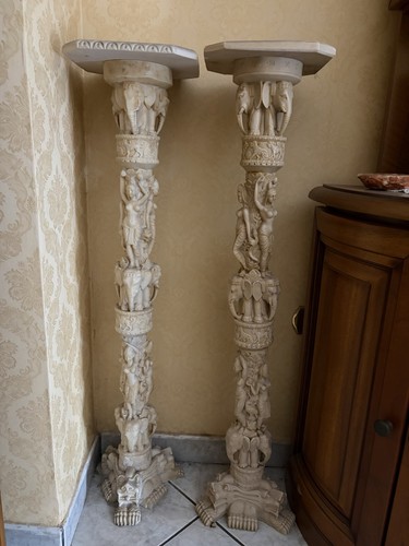 Coppia colonne piedistalli - coppia, in