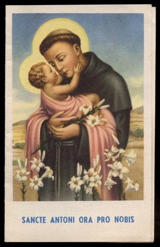 Santino holy card antonio - santino-holy, card"s.antonio