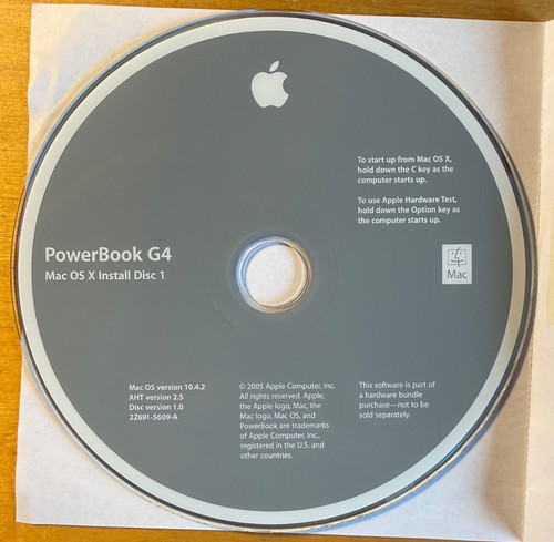 Powerbook mac x install - mac, os