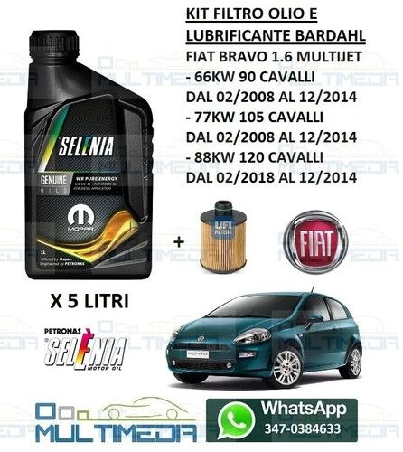 Filtro olio ufi litri - ufi, e