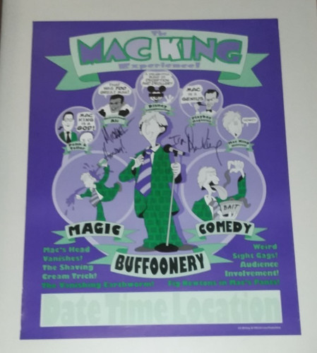 Poster autografo mac king - poster,